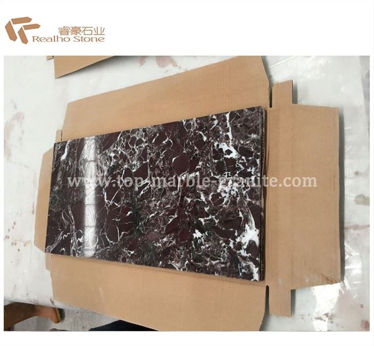 rosso levanto marble tiles
