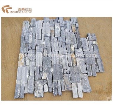 Blue Quartz Culture Stacked Tile For Facade Decoration
