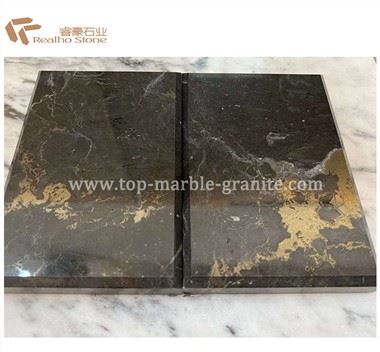 Marble Slab Black Golden For Flooring Tile