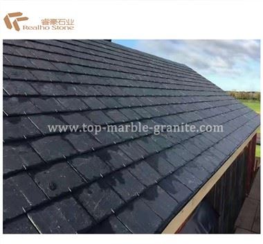 Natural Black Roofing Slate For Villa Roof Tile