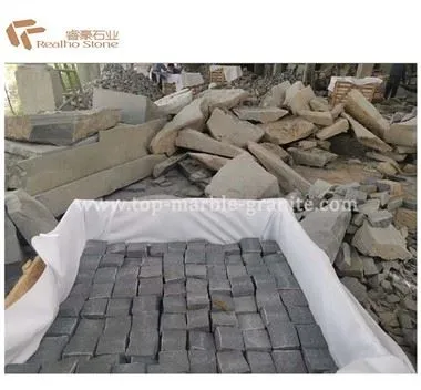 Natural Dark Grey G654 Granite Paving Stone For Driveway