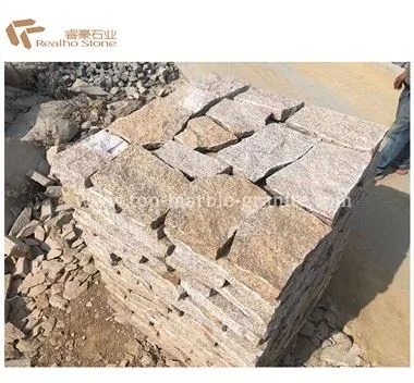 Paver Stone Of Yellow Granite For Wall Outdoor Tiles