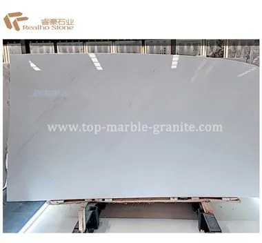 Polished White Sivec Marble For Wall Flooring