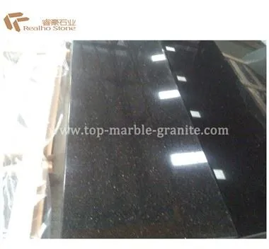Prefab Black Galaxy Granite For Kitchen Countertop And Bathroom Vanity