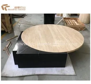 Travertine Marble Coffee Table Sets Living Room Furniture