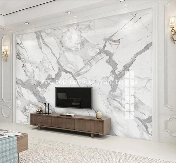 White Marble With Gray Veins