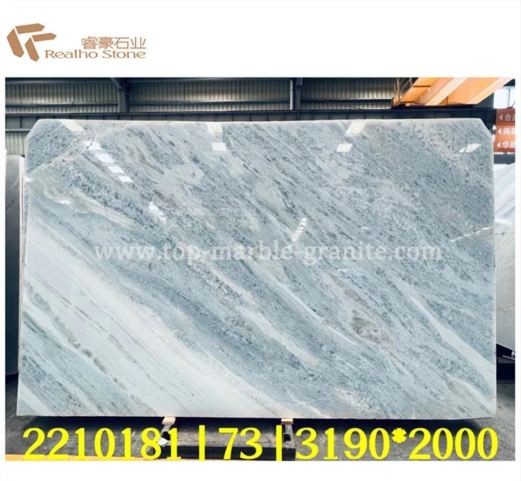 Bright Blue Crystal Panel Marble