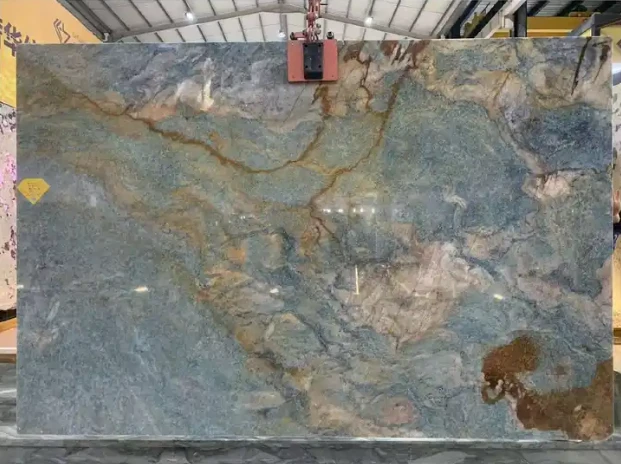 Earth Blue Granite Slab Polished