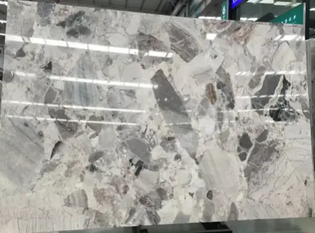 Fantasy Grey Marble Slab Polished For Construction Project