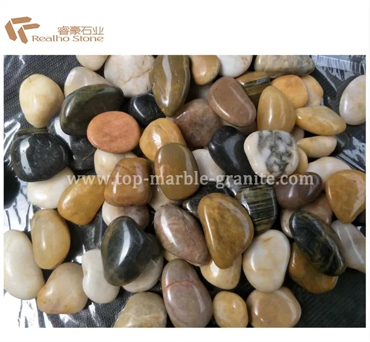 Mixed Color Decorative River Stone Pebble