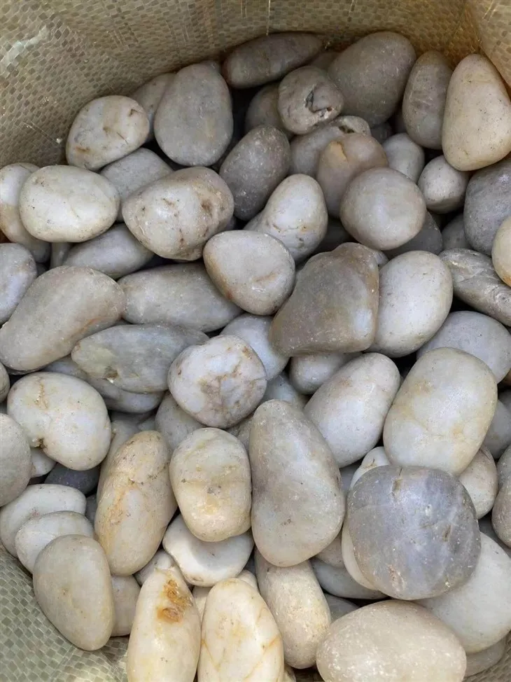 white pebbles